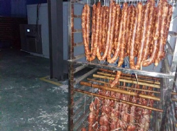 Drying sausage in Chengdu city,Sichuan province